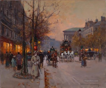 EC boulevard de la madeleine 4 Parisian Oil Paintings